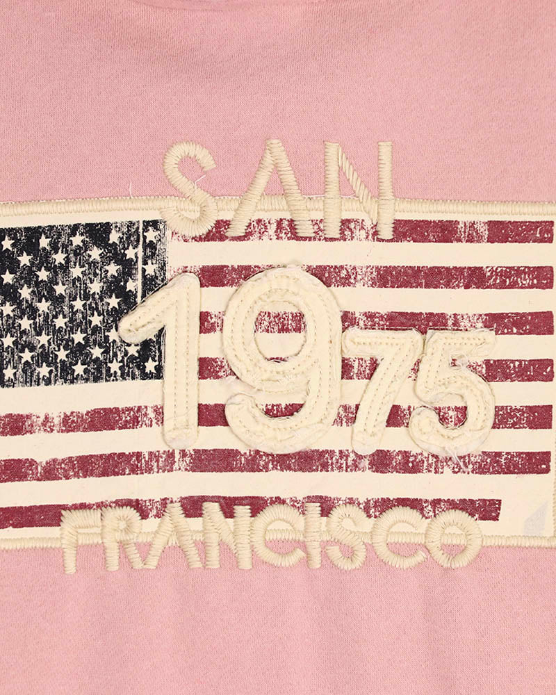 1975 SF Vintage USA Flag - Hoodie