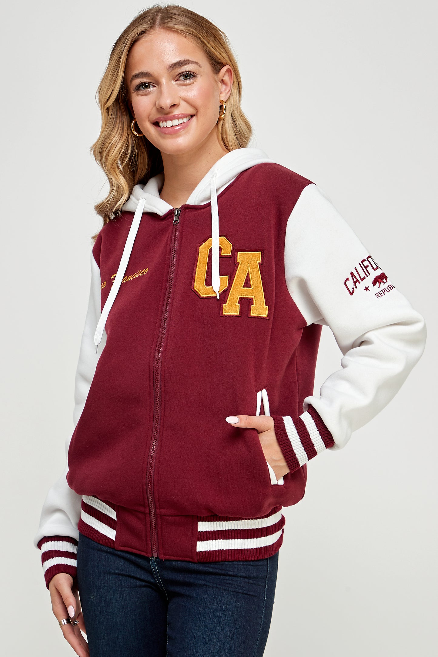SF Varsity Jacket - Hooded