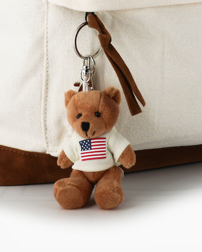 USA teddy keychain