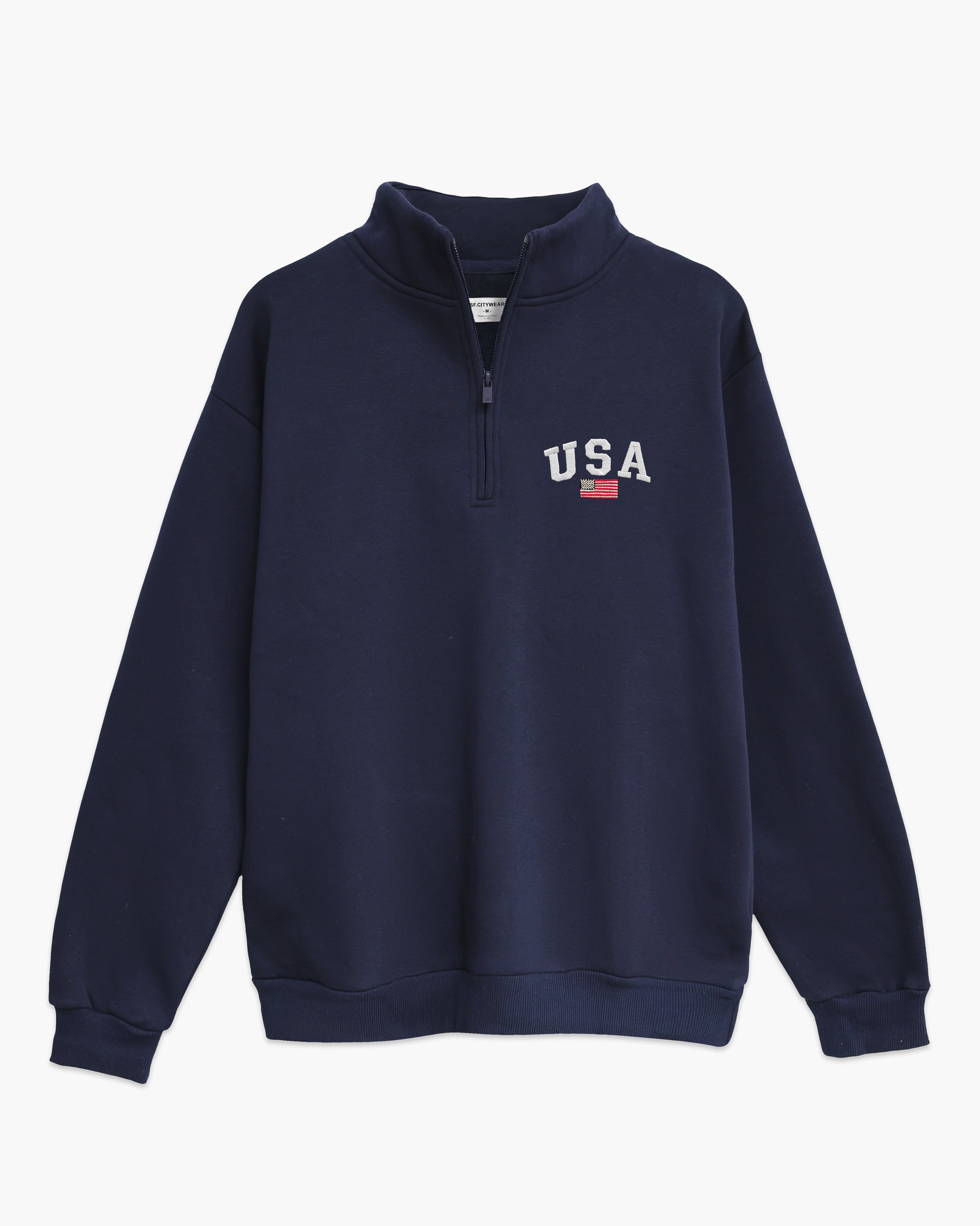 USA Half Zip – SF Citywear
