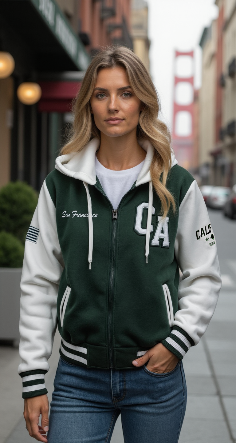 SF Varsity Jacket - Hooded