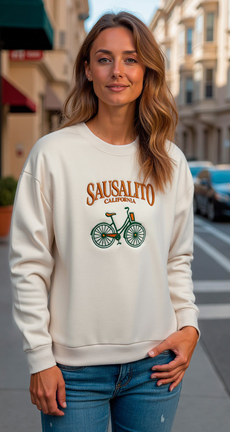 Sausalito Bike Crewneck