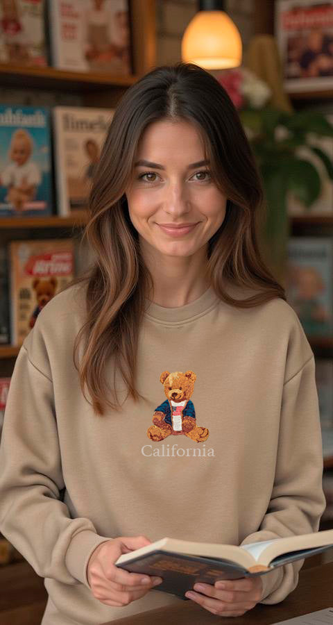 Teddy Cardigan Crewneck