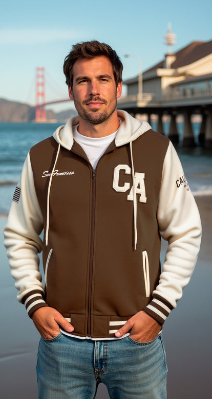 SF Varsity Jacket - Hooded – SF Citywear