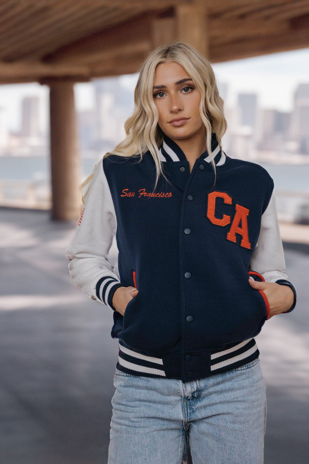 SF Varsity Jacket - Crewneck