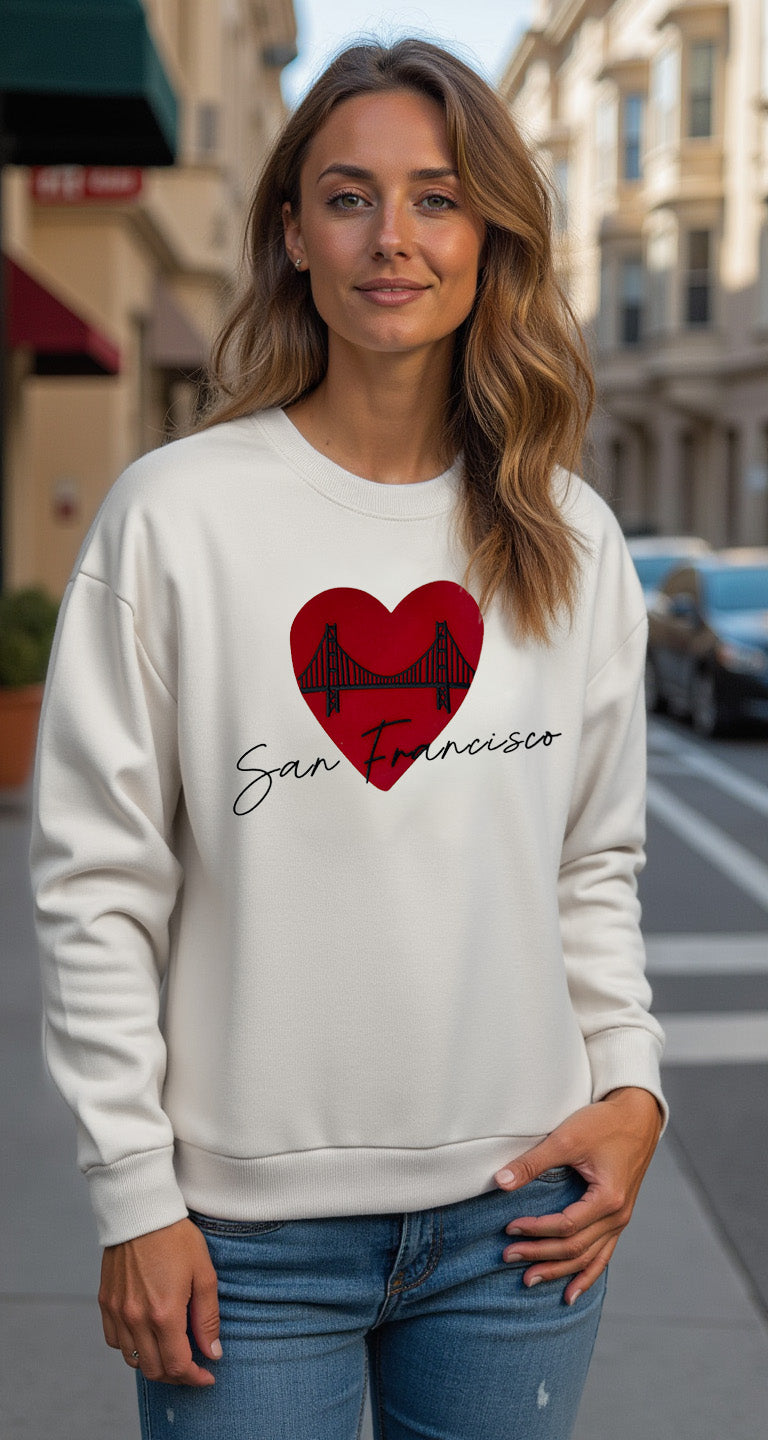SF Velvet Heart Crewneck