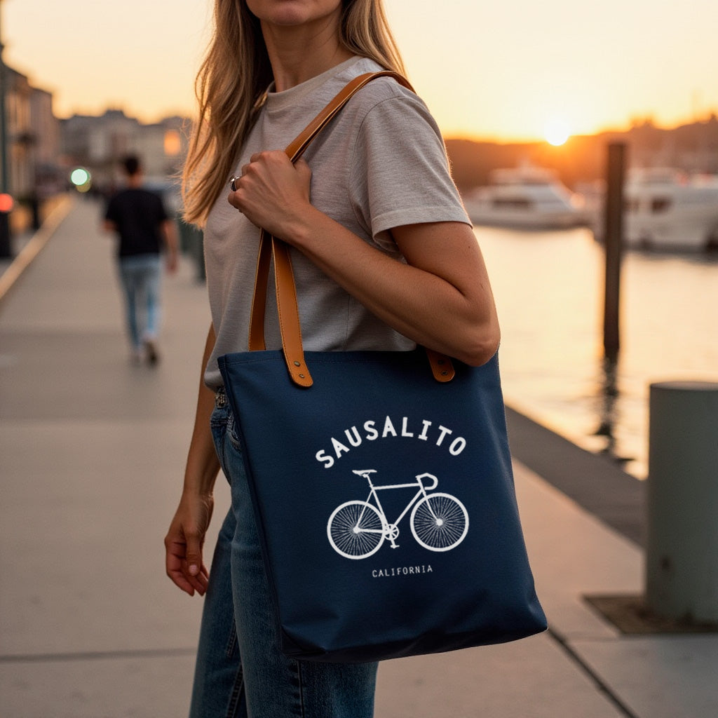 Sausalito Bike Tote Bag – SF Citywear
