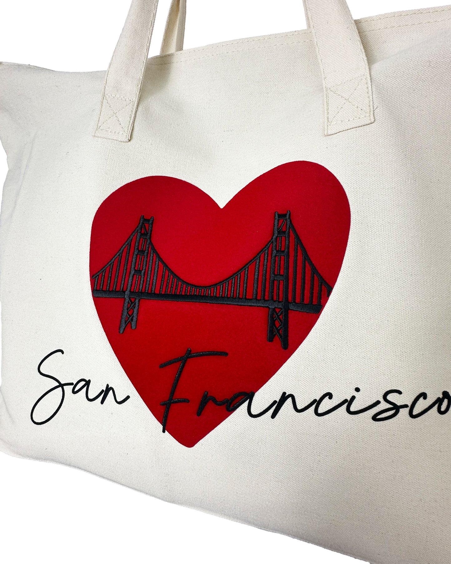 SF Heart Tote Bag