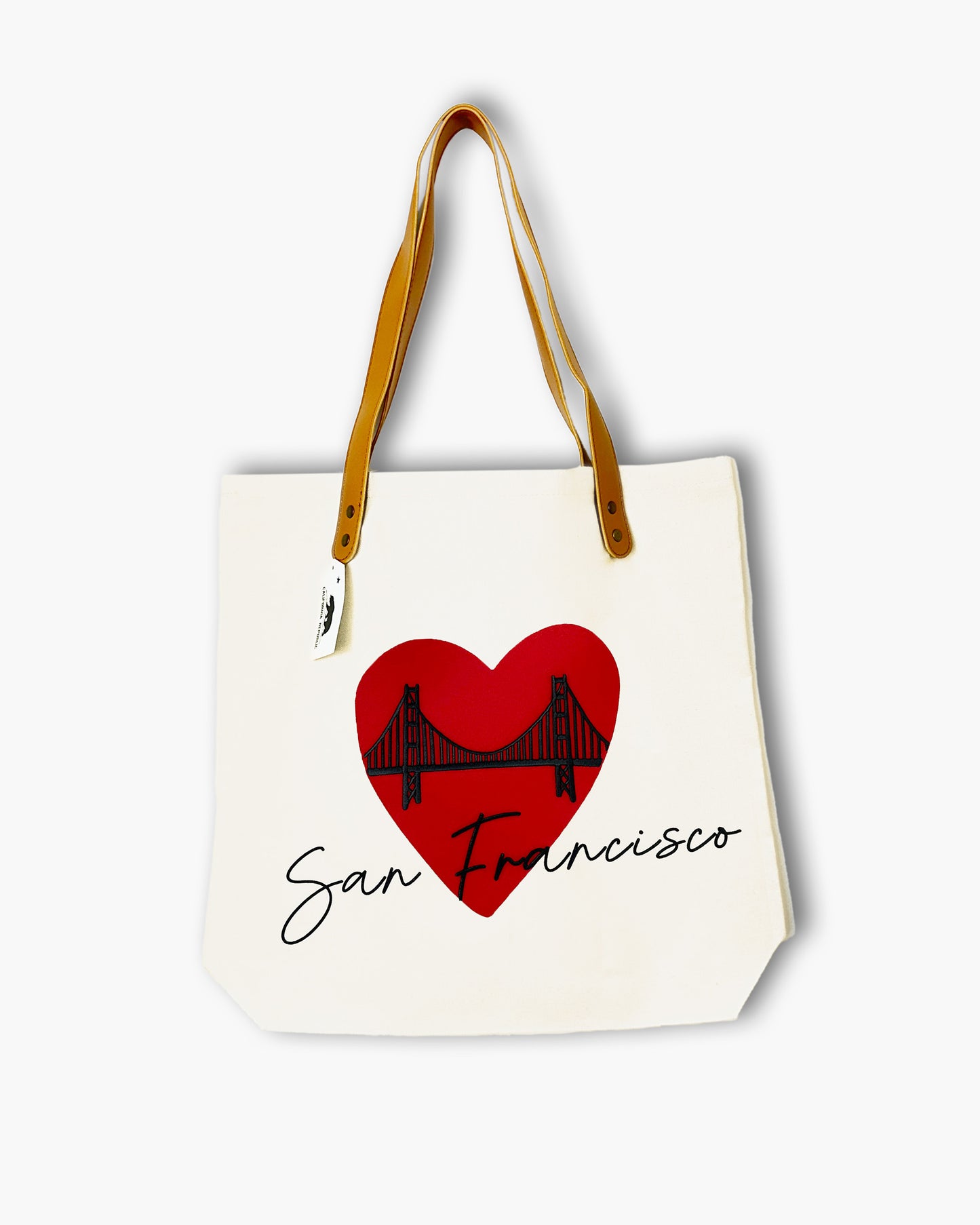 SF Heart Flock Tote Bag