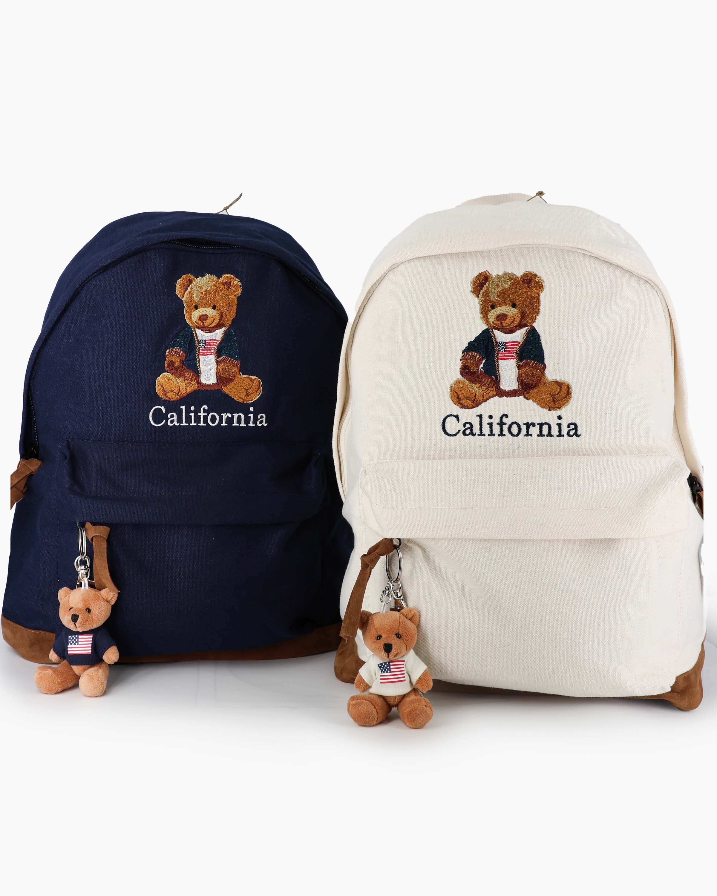 cianmi veasrge mini backpack w teddy bear California Teddy Backpack