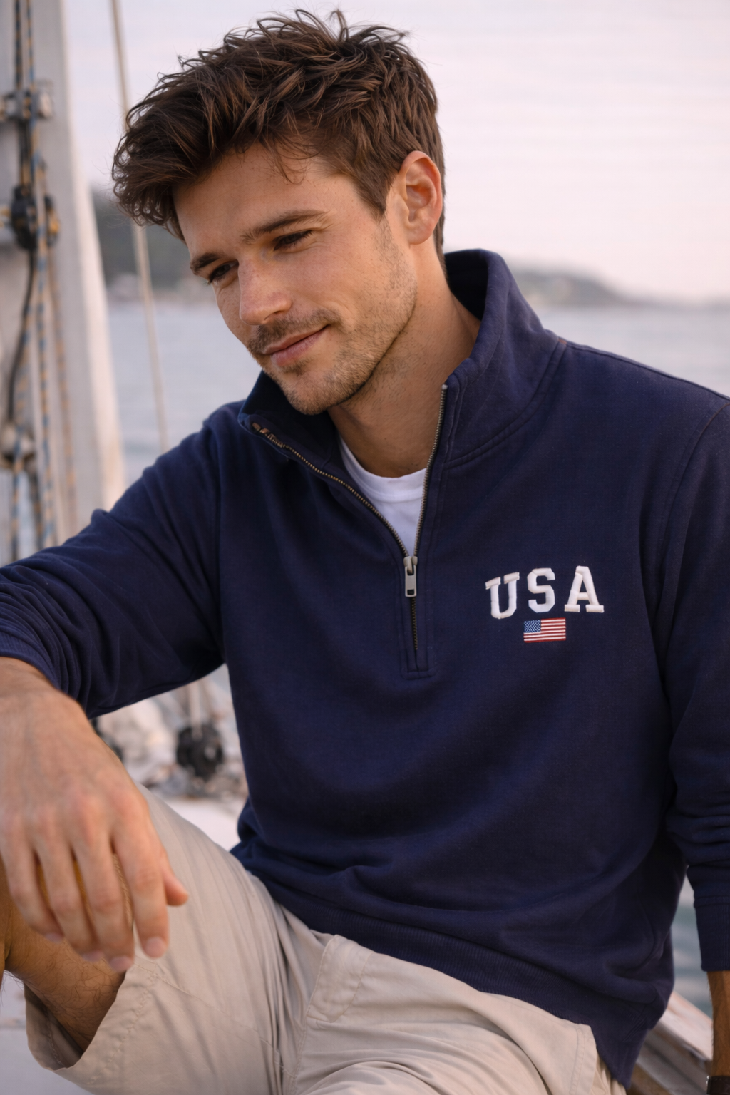 USA Half Zip