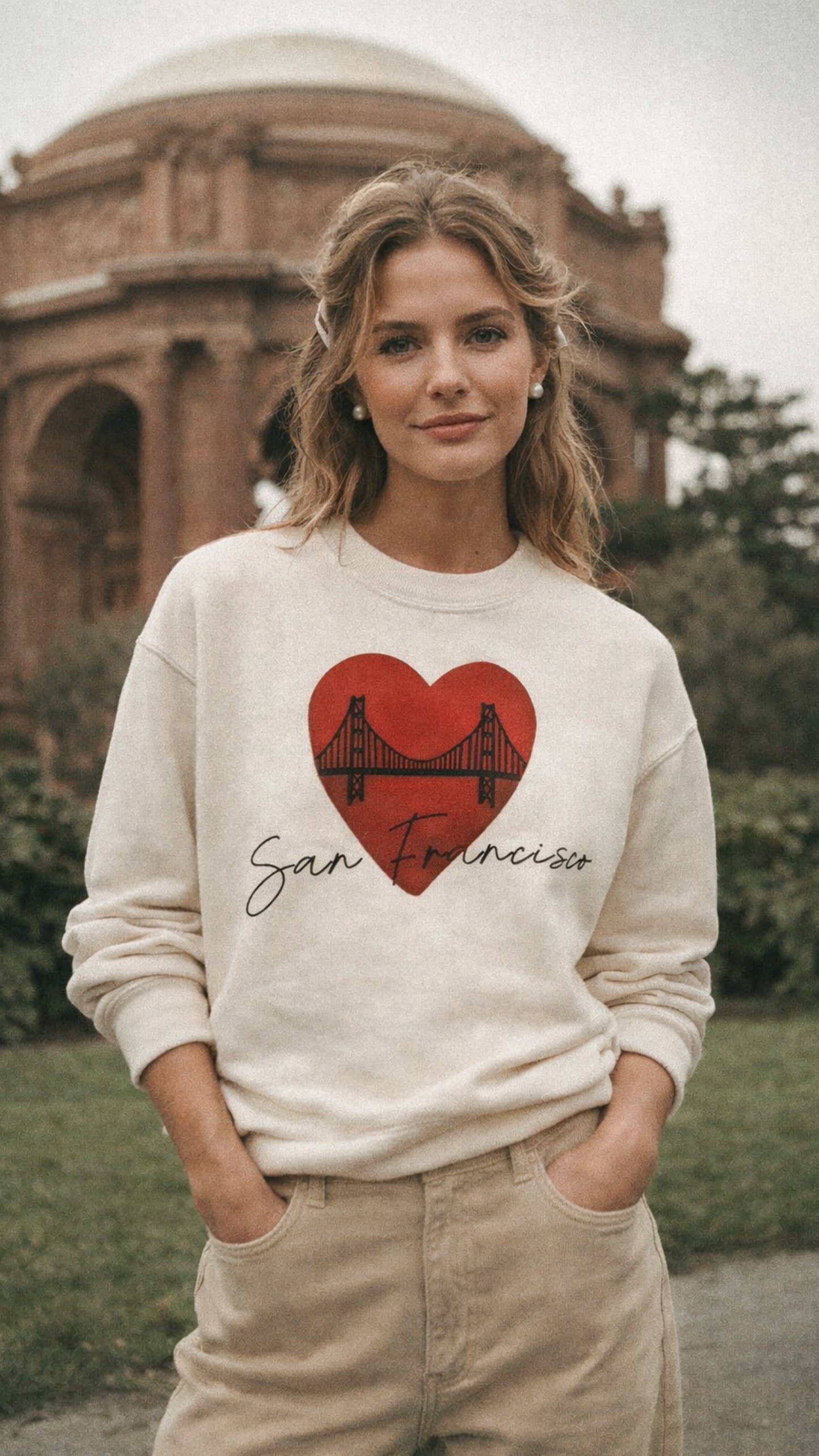 SF Velvet Heart Crewneck