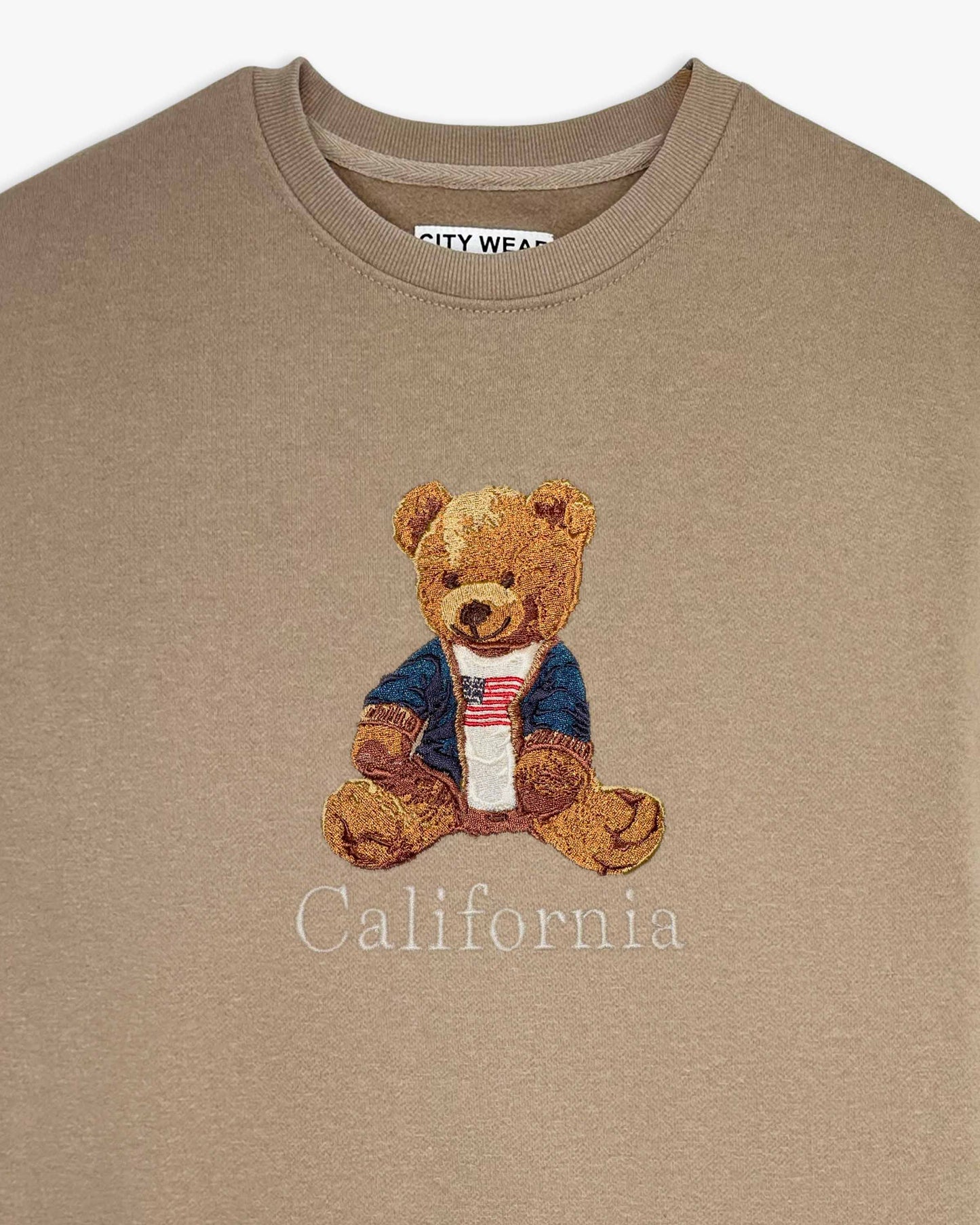 Teddy Cardigan Crewneck