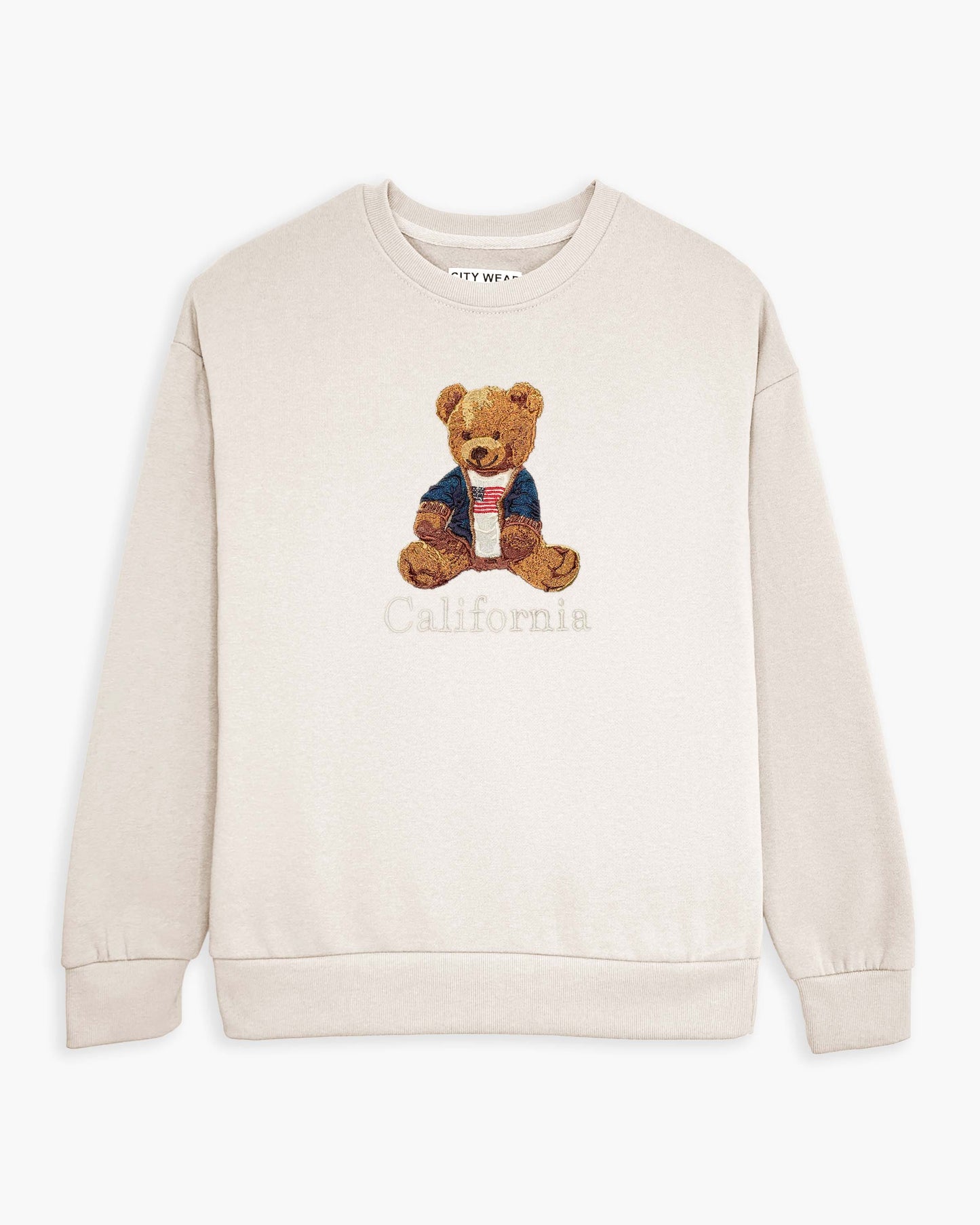 Teddy Cardigan Crewneck