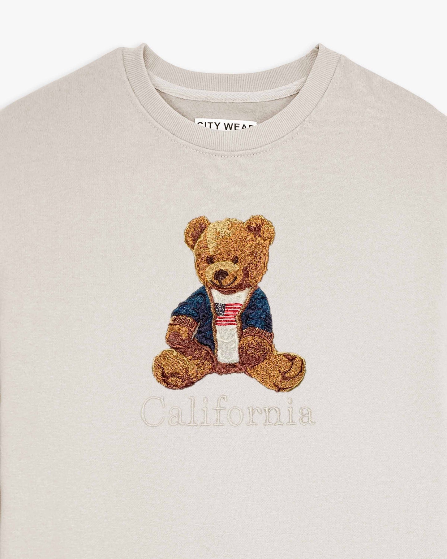 Teddy Cardigan Crewneck