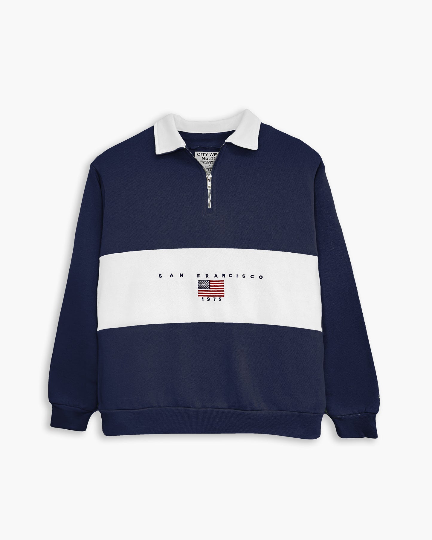 Half Zip USA Flag Pullover Kids