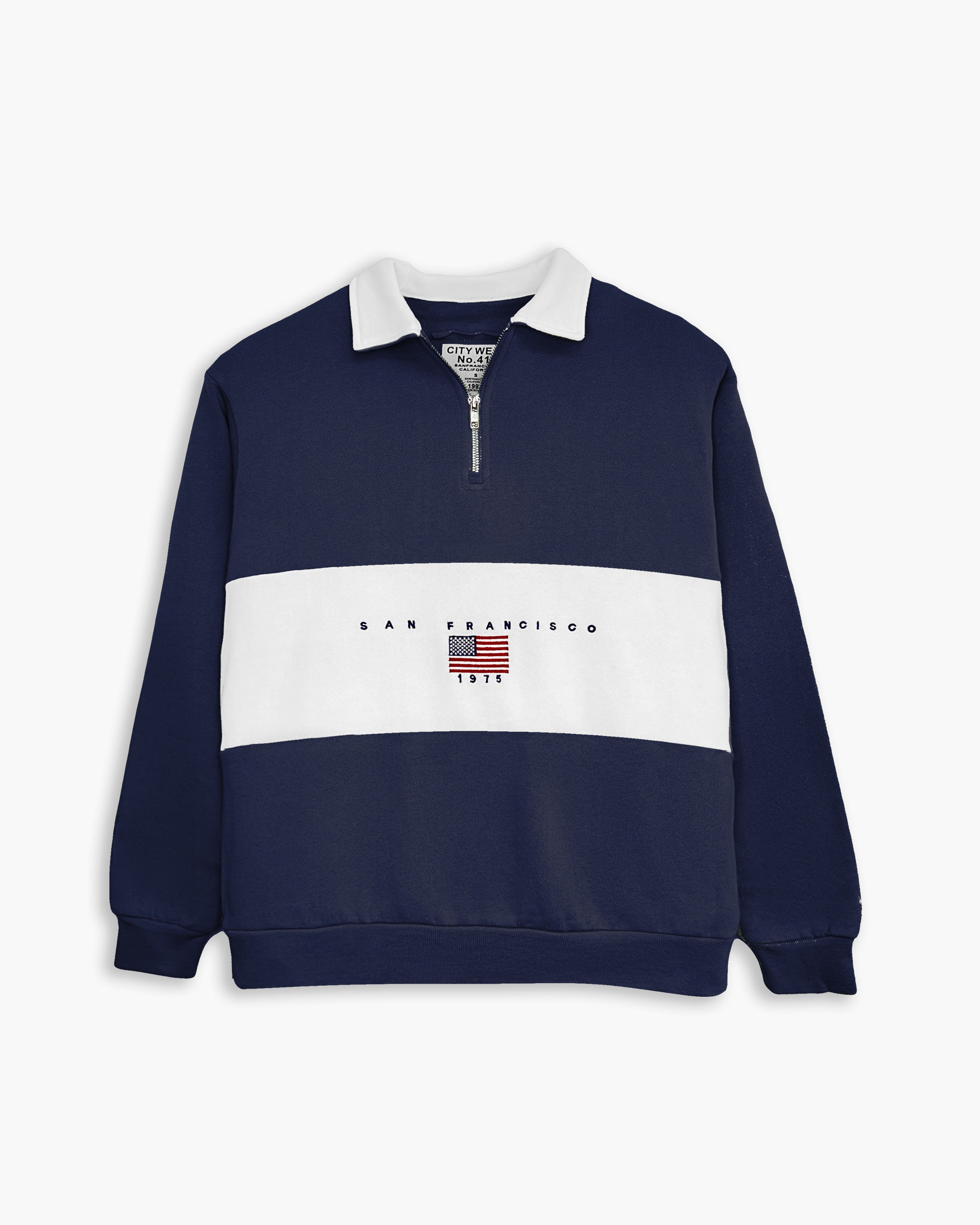 Half Zip USA Flag Pullover Kids
