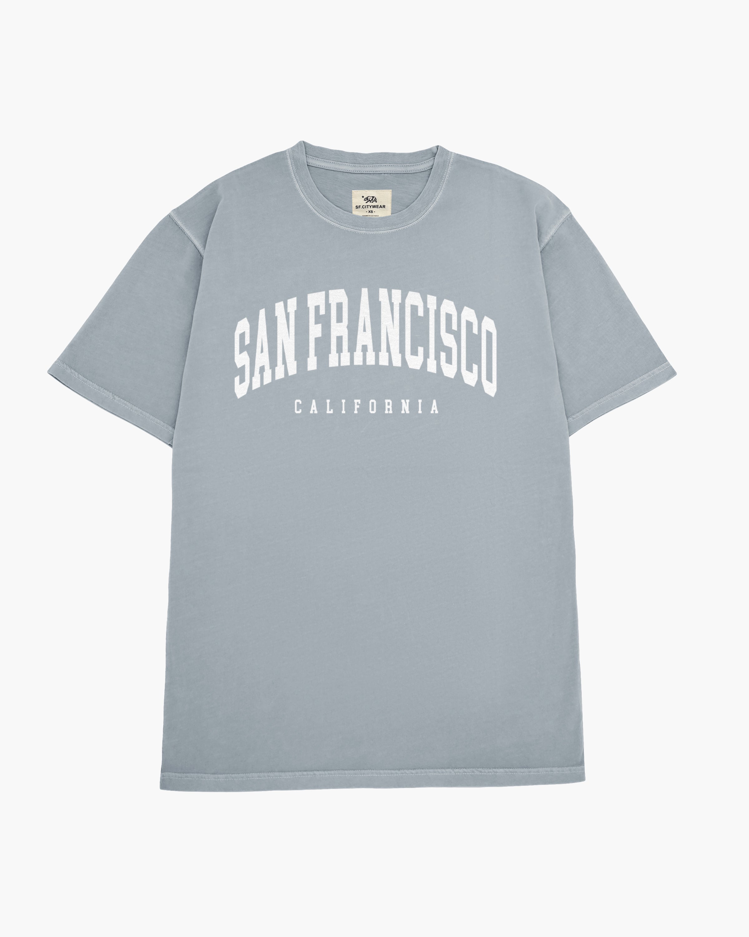 【LOOKPLE】SAN FRANCISCO ICE PIGMENT WASHING T-SHIRTS Sausalito Bike T-shirt – SF Citywear