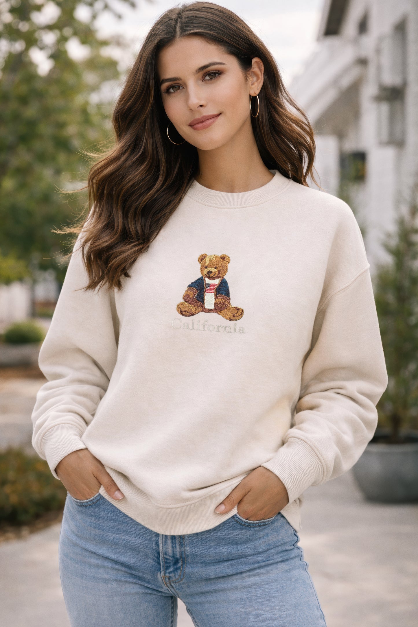 Teddy Cardigan Crewneck