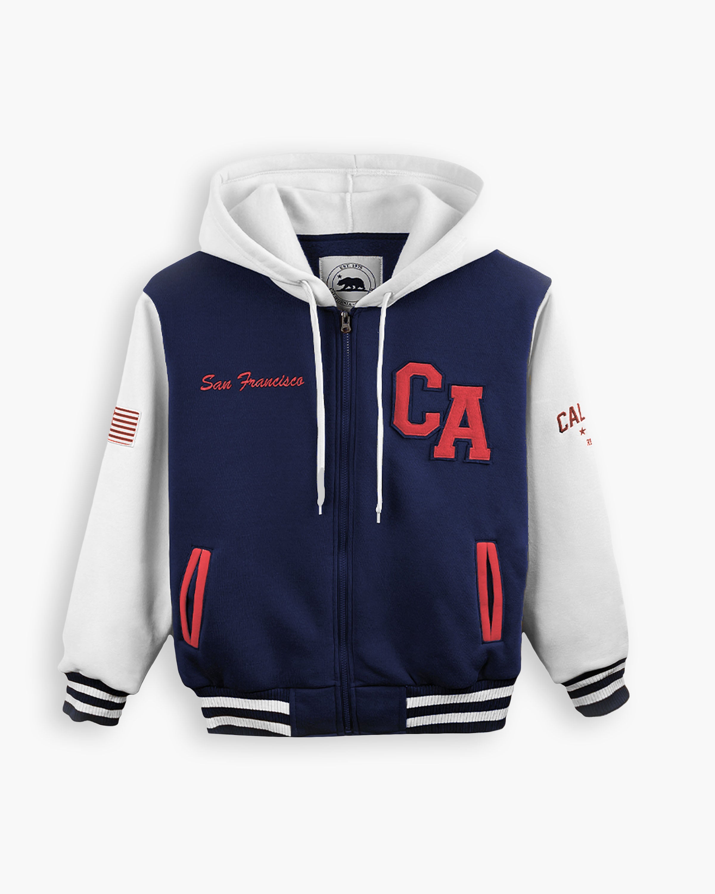 Baseball jacket hoodie best sale