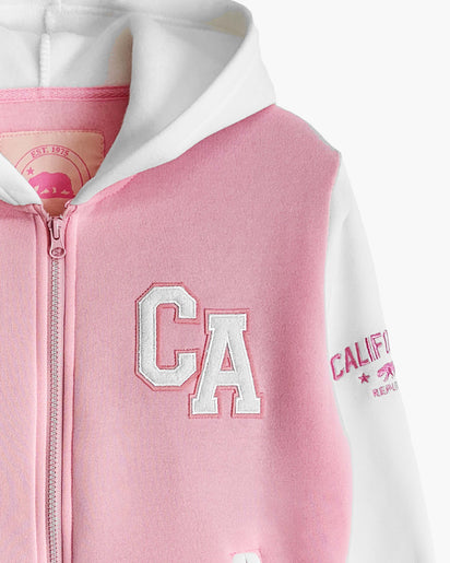 Zip Hooded Varsity Jacket Kids – SF Citywear