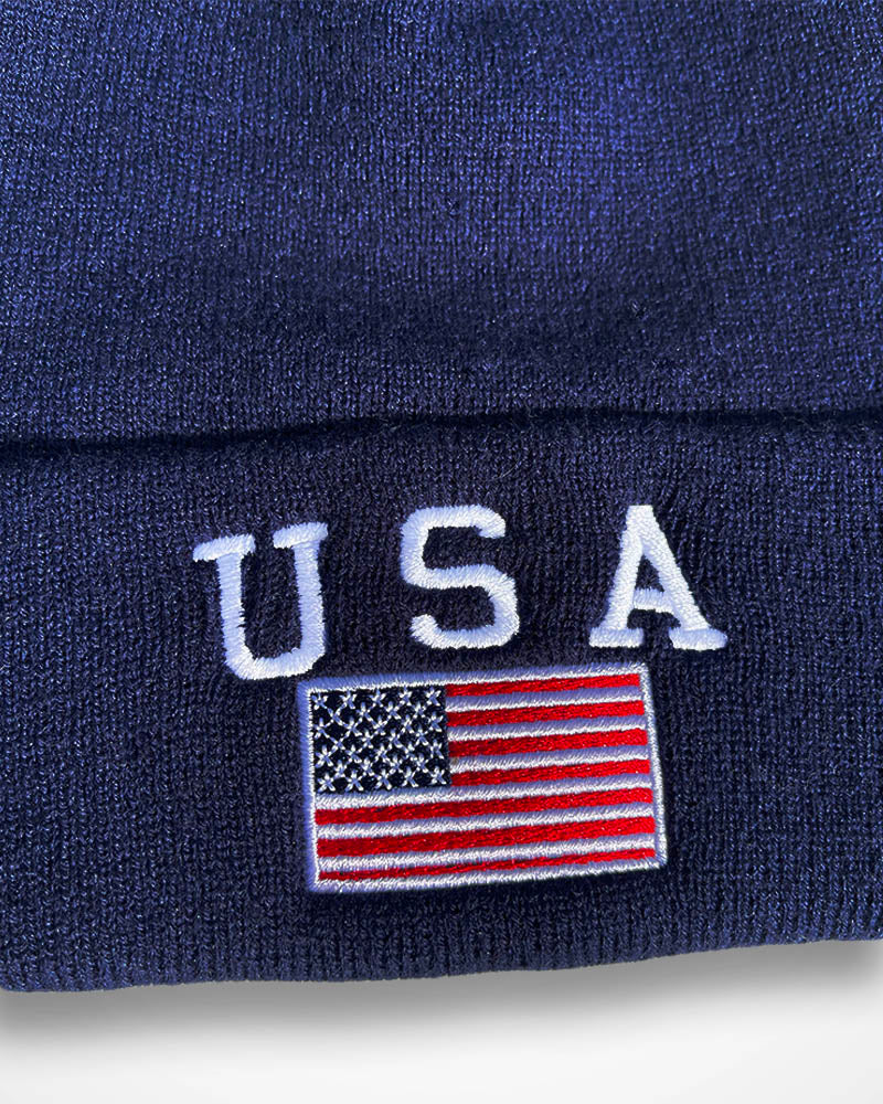 USA flag beanie