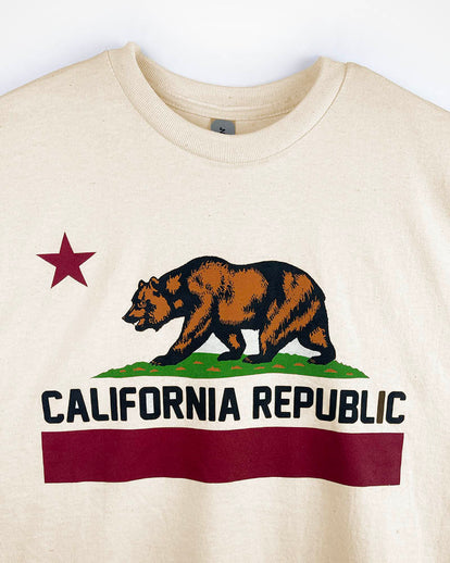 Republic Of California Worepczts103 T-Shirt, Bianco, S Donna