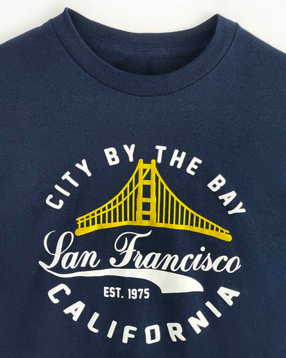 Women's San Francisco Giants New Era Black Boxy Pinstripe T