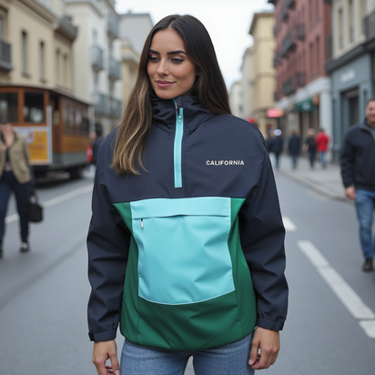 California Colorblock Windbreaker – SF Citywear