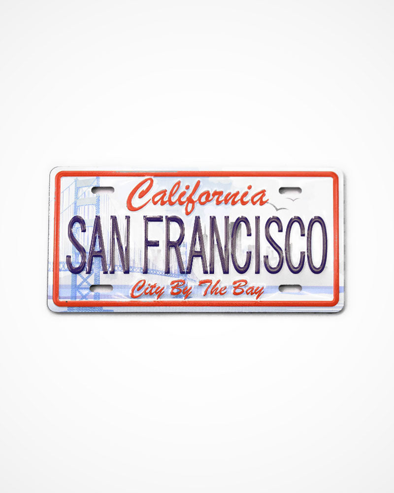 SF License Plate Magnet v2