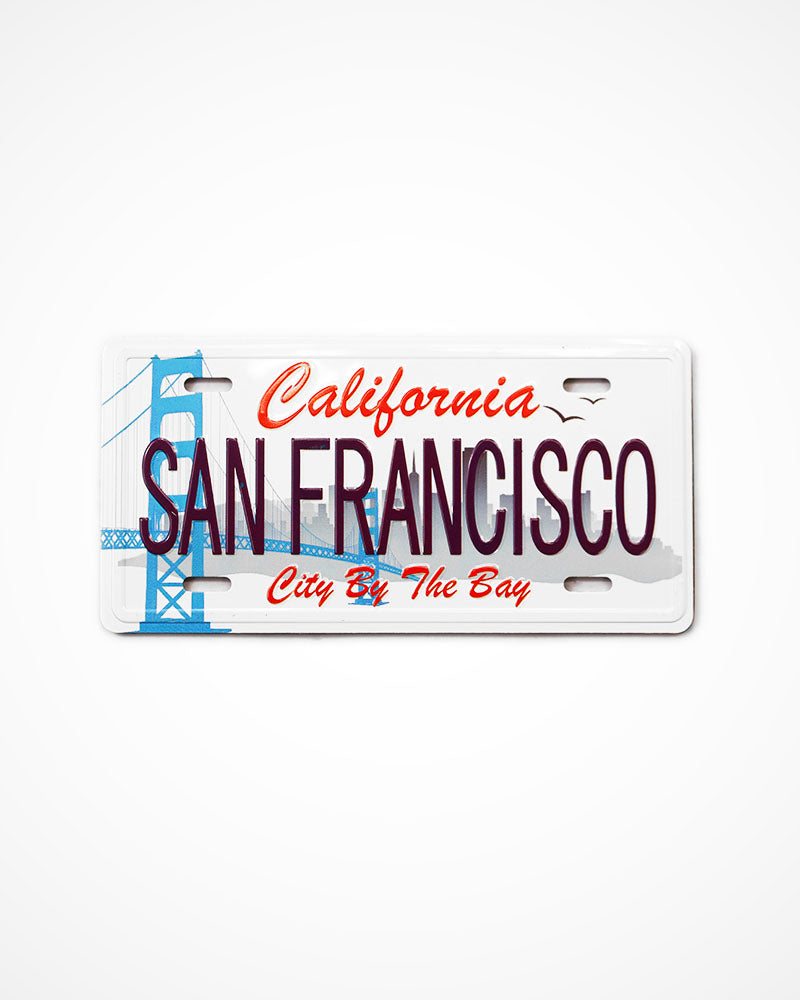 SF License Plate Magnet v2
