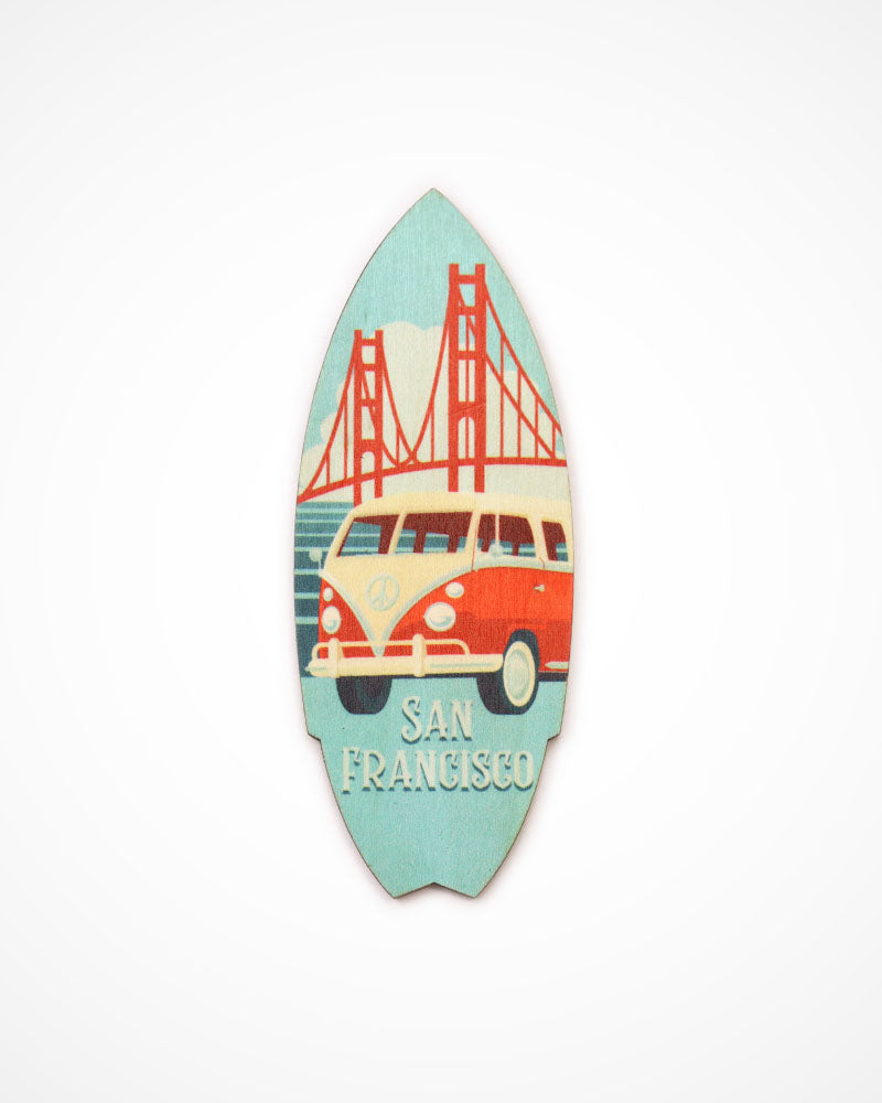 SF Surfboard Magnet