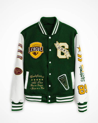 Premium Varsity Jacket with Patches – SF Citywear